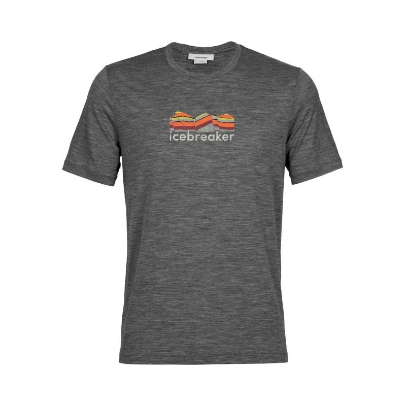 Icebreaker Tech Lite II SS Tee Mountain Geology - Merino Undertøj - Herrer - Billede 5