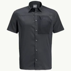 Jack Wolfskin Kenovo II S/S - Skjorte - Herrer | Hardloop